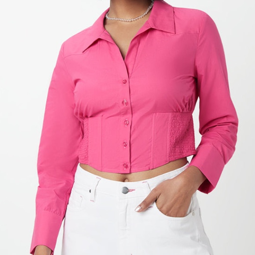 Women’s Pink Smocked Top